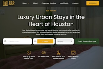 design vacation rental website airbnb website direct booking rental website