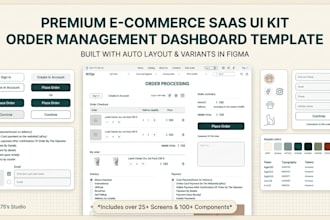 provide a premium saas UI kit and dashboard template in figma