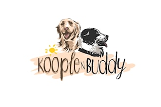 do modern animal dog pet care veterinary logo