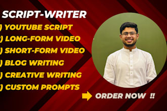 write highly boosted video script for you