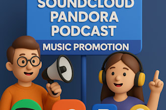 spotify soundcloud pandora music podcast music promotion