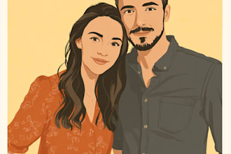 draw faceless couple illustration couples portrait