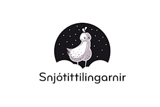 design aesthetics snow bunt bird logo