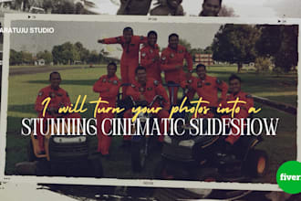 turn your photos into a stunning cinematic slideshow video