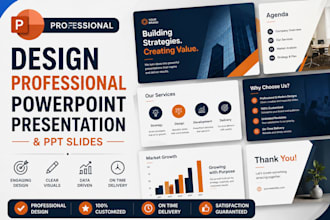 design professional powerpoint presentation and PPT slides