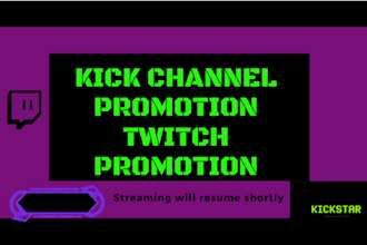 do kick channel promotion twitch promotion kick followers chatters viewers