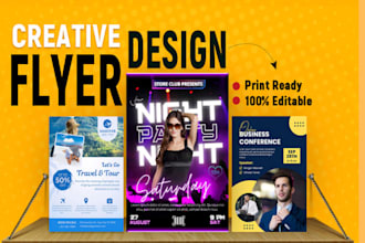 design church, wedding anniversary and event flyers in 24hrs