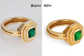 jewelry photo retouching and background removal