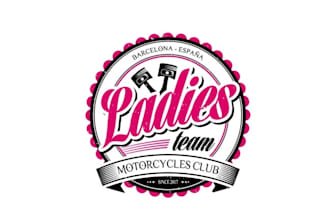 design glamorous motor cycle club brand logo