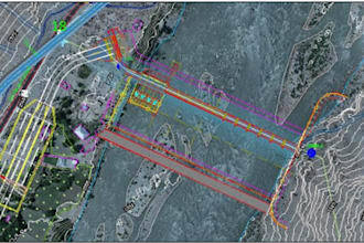 do complete hydropower layout, flow and hydraulic calculations