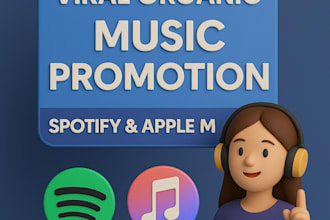 do viral organic music promotion spotify promotion apple music playlist