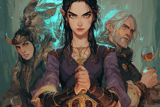 dnd character art and dnd character art