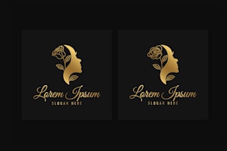 do luxury design and frame of flower brand logo