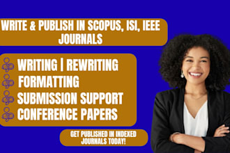 write, format and publish in scopus, isi, ssci, sci, pubmed, and indexed journal