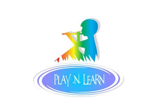 design beautiful play learn logo
