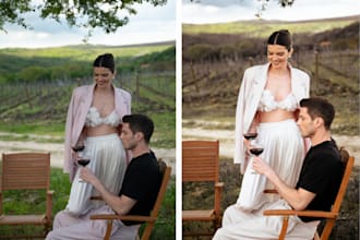 professionally color correct your wedding photos