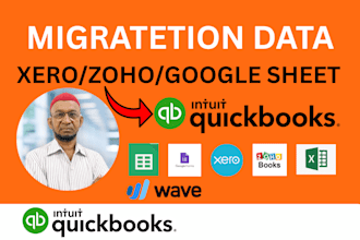 migrate and set up your accounting in quickbooks or xero