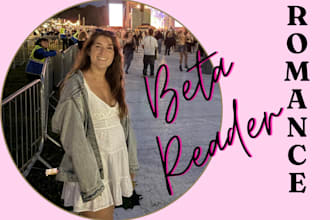 beta read your romance novel and provide honest feedback