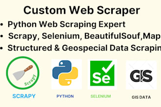 make scalable gis web scrapers for structured and geospatial data