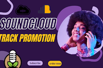 promote your soundcloud track to real and organic listeners