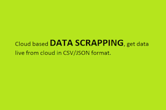 create a cloud based scrapper for you