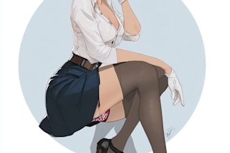 make a pin up girl and pin up girl of art
