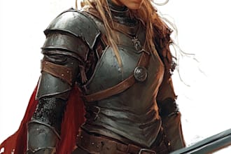 draw a dnd character art and dnd character illustration