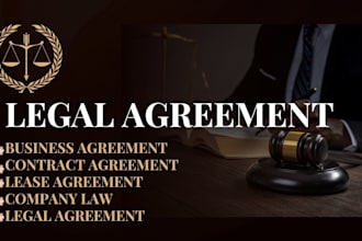 write business or commercial legal agreement contract document lease agreement