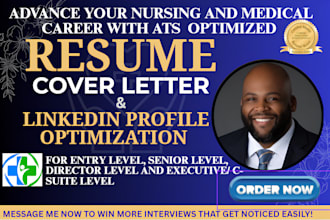 write a professional medical, nursing, and healthcare resume