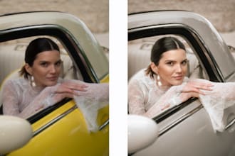 portrait wedding color correction end edit