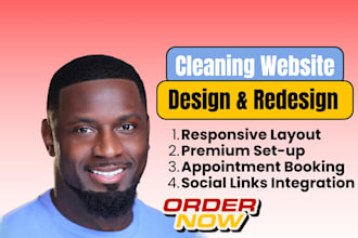 build commercial cleaning website house cleaning website office cleaning website