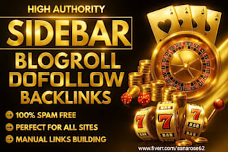 create powerful sidebar blogroll seo dofollow homepage backlinks
