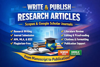 write and publish research article to google scholar and scopus indexed journal