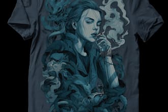 do tshirt design for brand or band