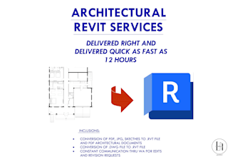 professionally convert pdf, jpg and sketches to revit file