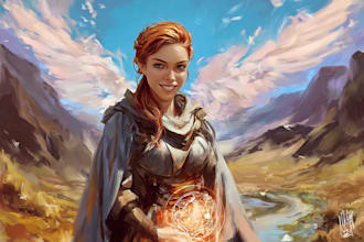 paint a portrait of you in fantasy world