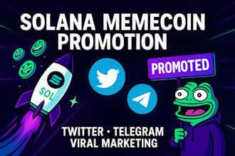 solana memecoin promotion memecoin marketing twitter pr telegram promotion