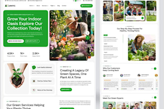 build lawn care website, landscaping website gardening website, cleaning website
