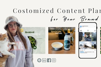 create a customized content plan and strategy for your brand