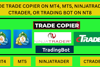 code trade copier on mt4, mt5, ninjatrader, ctrader or trading bot on nt8
