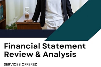 review your financial statements and provide expert analysis