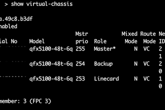 configure or troubleshoot juniper ex or qfx virtual chassis
