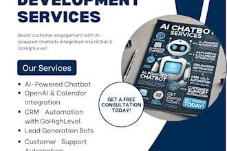 create ai chatbot using uchat , voiceflow , ghl