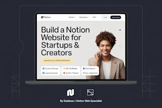 create a stunning notion website using superso or potion