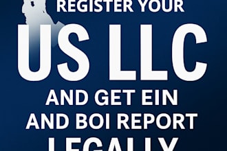 register your US llc, get ein, and file boi report legally