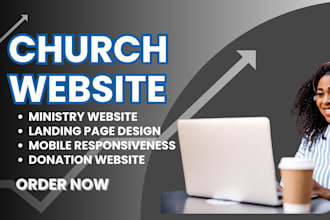 church website, ministry, christian, donation website, author wix website
