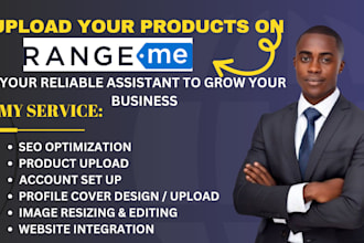 setup and optimize your rangeme profile and upload SEO product listings