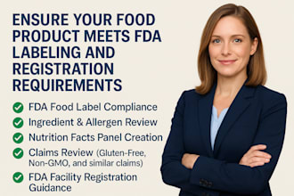 ensure your food product meets fda labeling and registration requirements