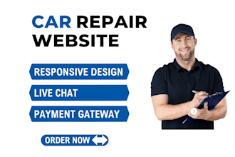 create car mechanic, car repair, car spare part, car detailing and auto website