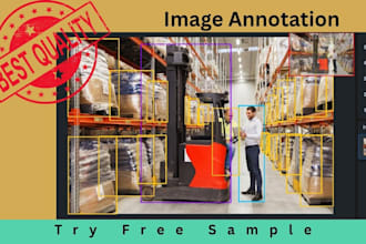 do image annotation, bounding box, polygon, and segmentation for ai and ml model